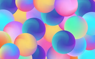 Картинка шары, цвета, абстракция, фоновое, гладкие, графика, мягкие