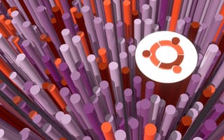 Картинка Ubuntu,  Логотип,  3d