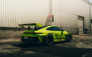 Картинка Porsche 911, Porsche, Порше 911, GT3 R, Порше, машины, машина, тачки, авто, автомобиль, транспорт, спорткар, спортивный, зеленый