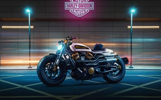 Картинка Harley Davidson Sportster S, Harley Davidson, Harley, Davidson, Харли-Дэвидсон, байк, спортбайк, мотоциклы, мотоцикл, вид сбоку, сбоку
