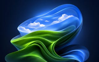 Картинка абстракция, природа, небо, обои, цвета, гладкость, дизайн