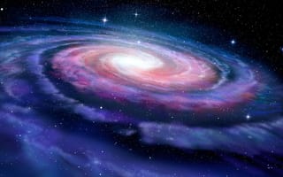 Картинка галактика, космос, звезды, небо, астрономия, вселенная, красота