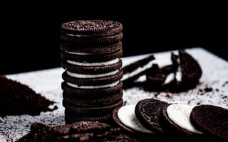 Картинка орео, oreo, печенье, cookies, сладости, сладкий, десерт, еда, шоколад