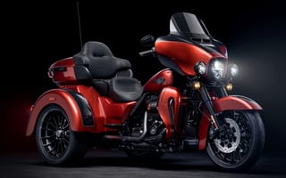 Картинка Harley Davidson, Harley, Davidson, Харли-Дэвидсон, байк, спортбайк, мотоцикл, вид сбоку, сбоку, красный