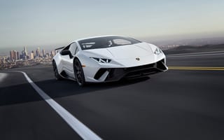 Картинка Speedy Lamborghini,  3K,  2K,  Huracan,  Perfomante,  Cgi,  2018,  Supercar,  Скорость,  Lamborghini,  Speedy