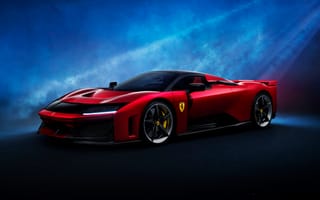 Картинка Ferrari, Феррари, F80, люкс, дорогая, машины, машина, тачки, авто, автомобиль, транспорт, спорткар, спортивный, суперкар, красный