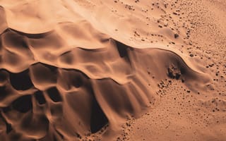Картинка пустыня, песок, песчаный, природа, сверху, c воздуха, аэросъемка, съемка с дрона