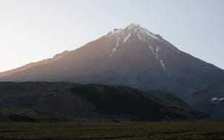 Картинка гора, пейзаж, природа, закат, вулкан, ландшафт, небо
