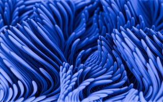 Картинка синий, абстракция, текстура, волны, дизайн, фоны, гладкий