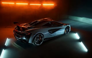 Картинка McLaren, Макларен, Novitec, 620R, машины, машина, тачки, авто, автомобиль, транспорт, спорткар, спортивный, суперкар, неон, свечение, ночь