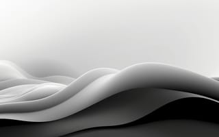 Картинка абстракция, волны, черно-белый, минимализм, гладкий, дизайн, фоны