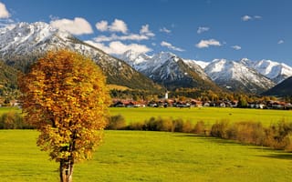 Картинка Альгой, Германия, горы, осень