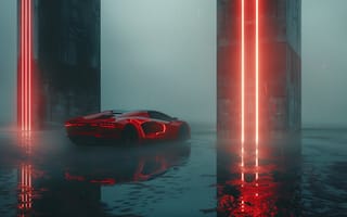 Картинка Lamborghini Aventador, Lamborghini, Ламборджини, Ламборгини, Aventador, люкс, дорогая, спорткар, машины, машина, тачки, авто, автомобиль, транспорт, спортивный, свечение, ночь