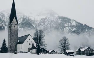 Картинка Австрия, снег, зима