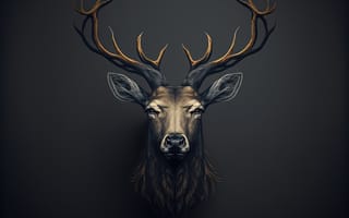 Картинка олень, животные, животное, природа, рог, рога