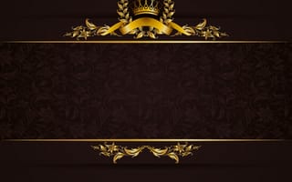 Картинка Ретро золотое,  2K,  Коричневый,  Винтаж,  Орнамент,  Текстура,  Золото,  Золотое,  Ретро