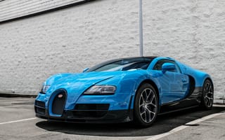 Картинка Bugatti Veyron, Бугатти Вейрон, Bugatti, Бугатти, спорткар, суперкар, гиперкар, машины, машина, тачки, авто, автомобиль, транспорт, спортивный, голубой, бирюзовый, синий