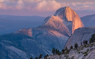 Картинка горы, природа, пейзаж, закат, скалы, лес, национальный парк