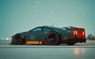 Картинка автомобиль, тюнинг, спорткар, футуристический, ночной, технологии, дизайн