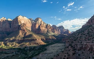 Картинка горы, пейзаж, природа, небо, долина, скалы, ландшафт