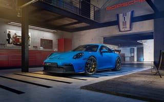 Картинка Porsche 911 GT3, Porsche 911, GT3, Porsche, Порше, машины, машина, тачки, авто, автомобиль, транспорт, гараж, синий