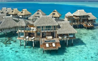 Картинка Hilton Bora Bora Nui Resort & Spa,  путешествие,  курорт,  туризм,  Лучшие отели,  Французская Полинезия