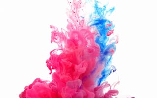 Картинка Холи, 4k, 5k, Индия, праздник, краска, красный, голубой