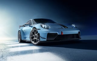 Картинка автомобиль, спорткар, Porsche, синий, дизайн, технология, фото