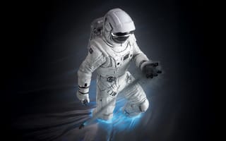 Картинка космонавт, космос, космический, галактика, технология, приключение, фантастика