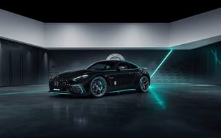 Картинка Mercedes, Мерседес, машины, машина, тачки, авто, автомобиль, транспорт, суперкар, черный, свечение