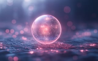 Картинка шар, круглый, объем, 3д, 3d, фигура, абстрактные, абстракция, рендеринг, дизайн, свечение