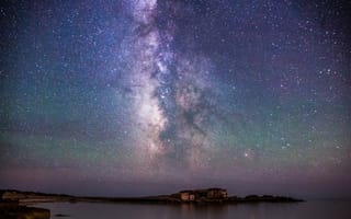 Обои Исландия, 4k, 5k, ночь, небо, звезды, северное сияние