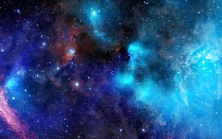 Картинка Туманность,  Андромеда,  звезды,  космос