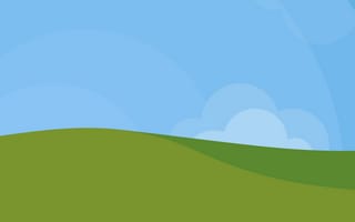 Картинка холм, Windows, Windows XP, поле, рисованные, арт