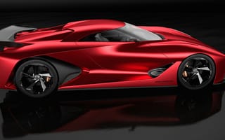 Картинка Ниссан 2020,  Nissan 2020,  суперкар,  концепт,  красный