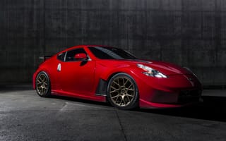 Картинка Nissan, Ниссан, 370Z, Nismo, машины, машина, тачки, авто, автомобиль, транспорт, спорткар, спортивный, красный