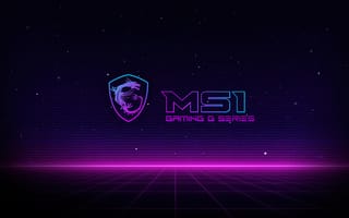 Картинка Cyber MSI, MSI, лого, логотип, геймерский, разные, свечение