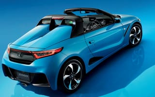 Картинка Хонда С660,  автомобили будущего,  голубой,  концепт