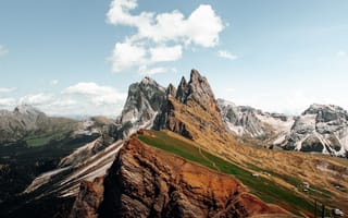 Картинка горы, гора, природа, Альпы, Сечеда, Италия, скала