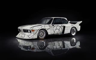 Картинка автомобиль, дизайн, BMW, гонка, графика, стилизация, черно-белый