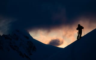 Картинка Аляска,  снег,  зима,  лыжи,  сноубординг,  путешествие,  Ксавье Де ле Рю