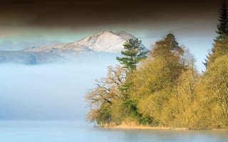 Картинка Snow, Scotland, Sunlight, Cloud, Fog