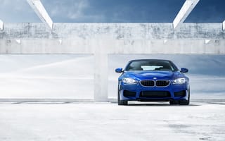 Картинка BMW, front, кабриолет, M6, Cabrio, небо, бмв, F13, синий, blue