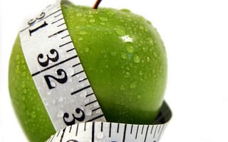 Картинка капли, Healthy food, здоровая пища, apple, яблоко, лента сантиметровая, water, диета, centimetric tape, вода, drops, diet