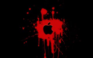 Картинка Apple, IOS, лого, логотип, amoled, амолед, черный
