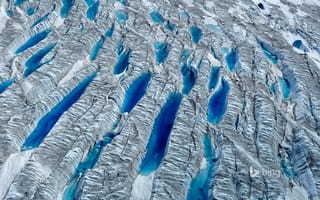 Картинка ледник, талая вода, Гренландия
