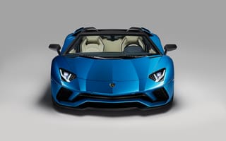 Картинка Lamborghini Aventador, Lamborghini, Aventador, Ламборджини, Ламборгини, люкс, дорогая, спорткар, машины, машина, тачки, авто, автомобиль, транспорт, кабриолет, вид спереди, спереди, синий