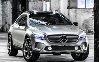 Картинка Mercedes-Benz, автомобиль, большой, фары, Concept, передок, GLA