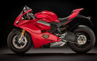 Картинка Ducati Panigale, Eicma, Ducati, Panigale, байк, мотоцикл, вид сбоку, сбоку, красный