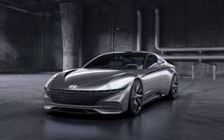 Картинка Hyundai, rouge, concept, Хюндай, машины, машина, тачки, авто, автомобиль, транспорт, концепт, серый, черно-белый, черный, монохром, монохромный